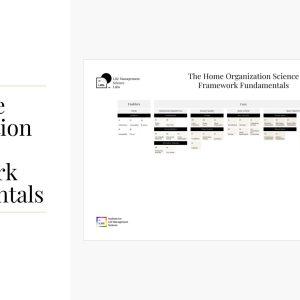 The Home Organization Science Framework Fundamentals