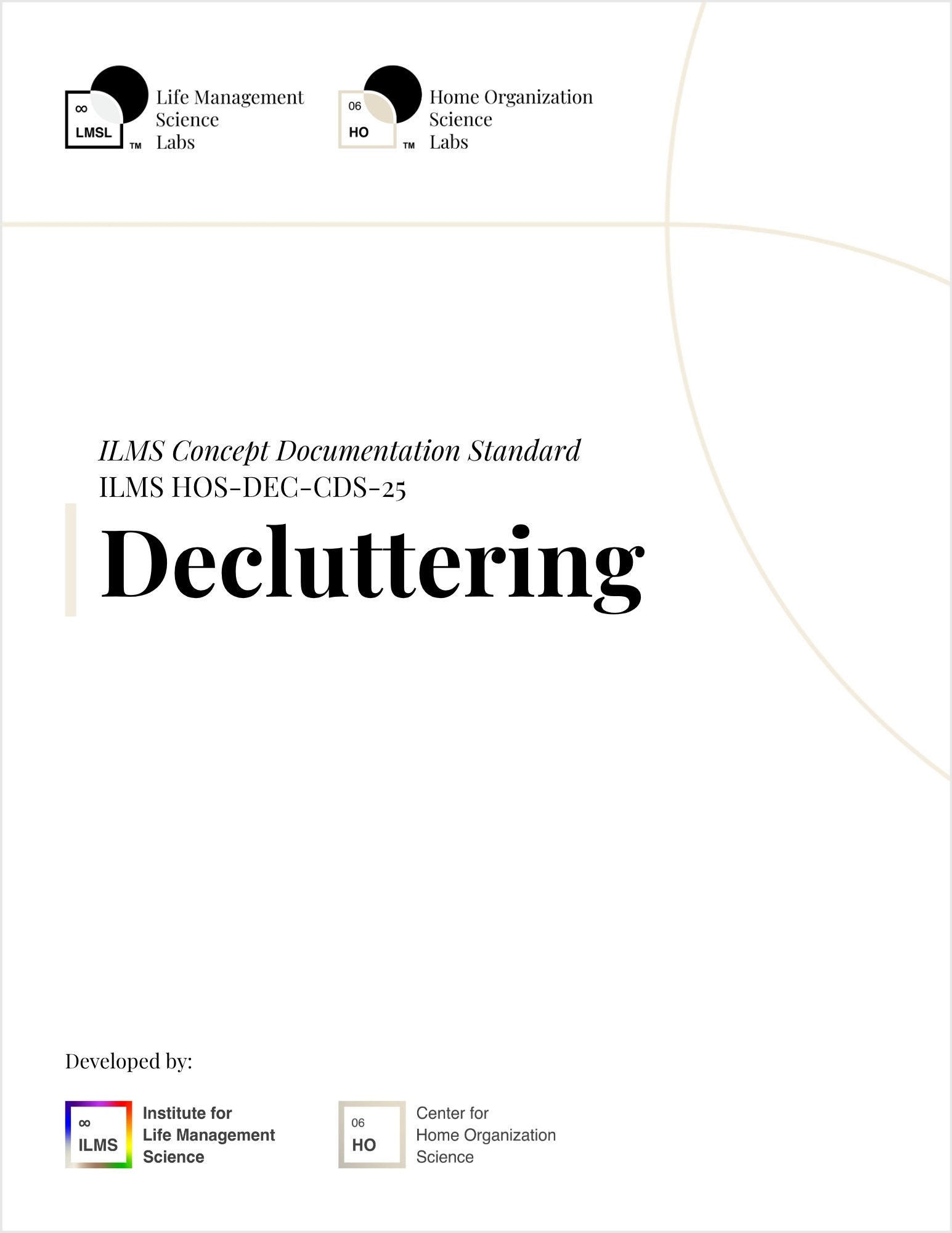 Decluttering ILMS Concept Documentation Standard