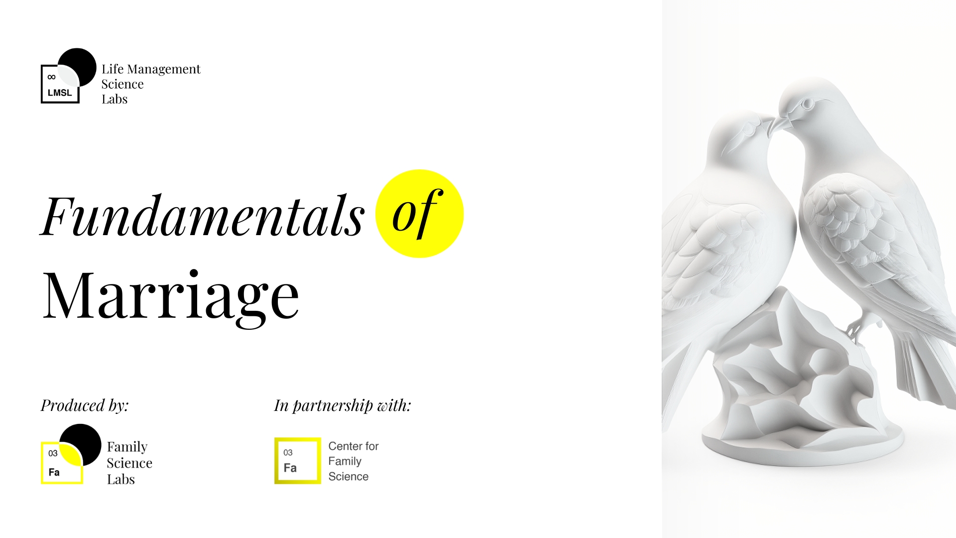 Fundamentals of Marriage