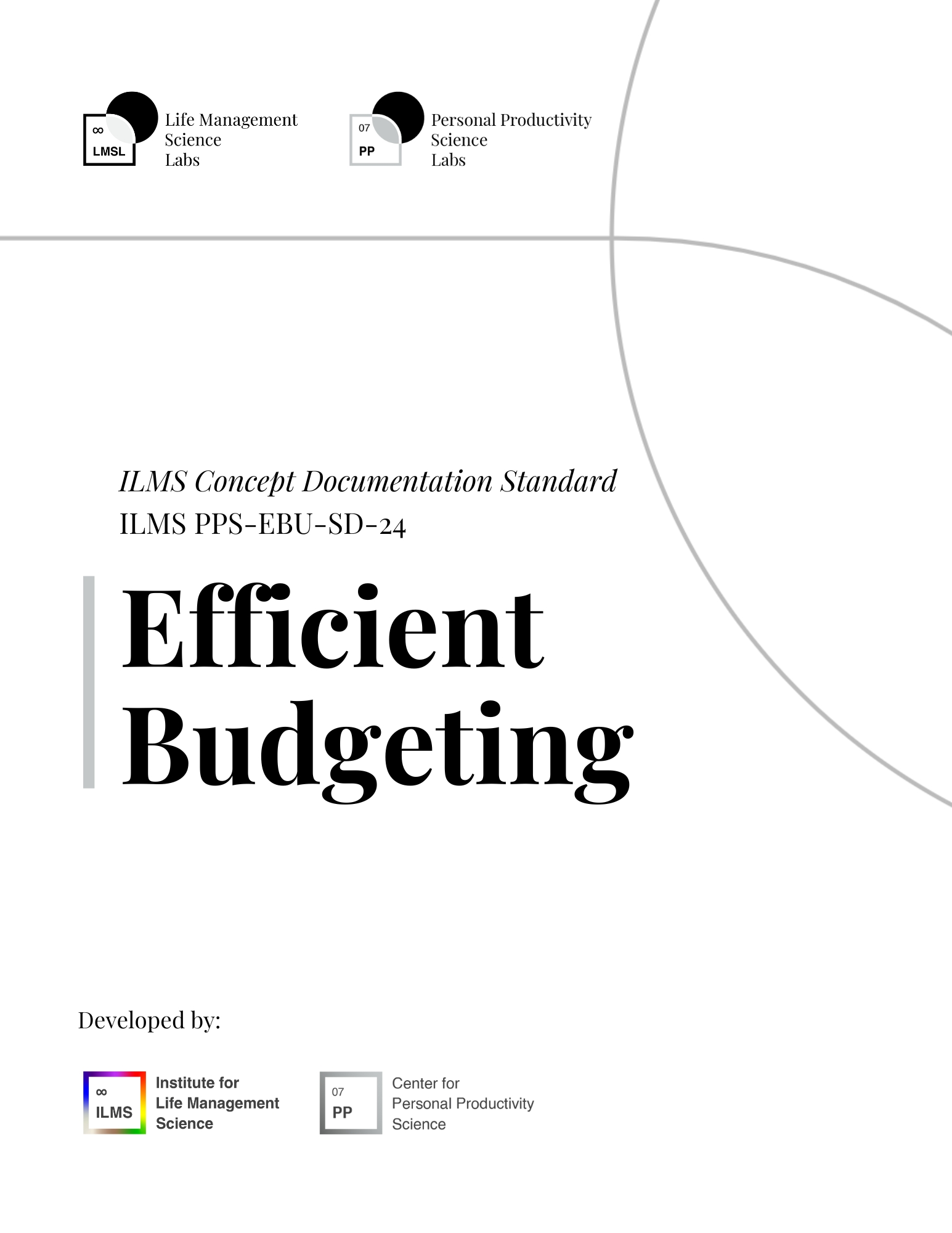 Efficient Budgeting ILMS Concept Documentation Standard