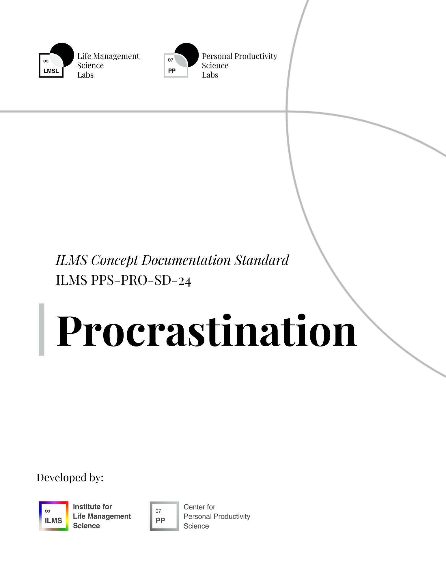 Procrastination ILMS Concept Documentation Standard