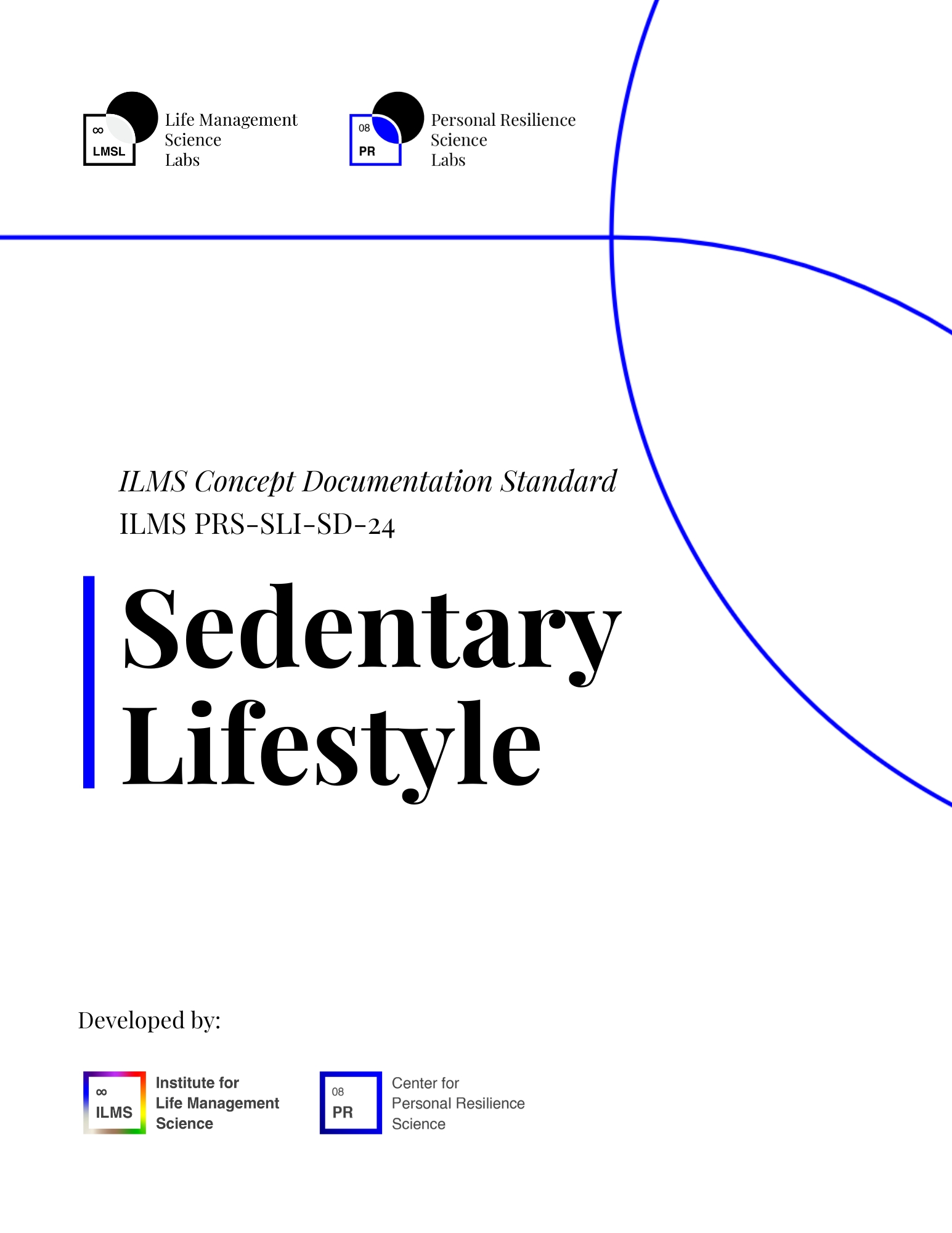Sedentary Lifestyle ILMS Concept Documentation Standard