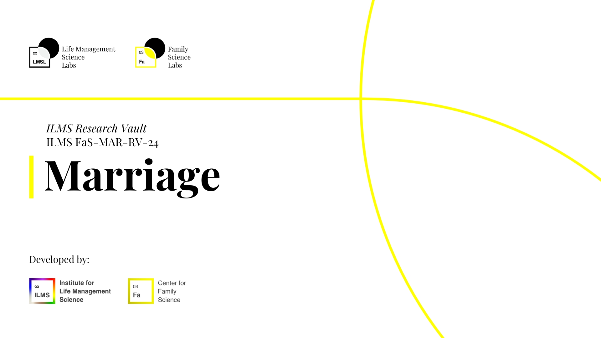 Marriage ILMS Research Vault