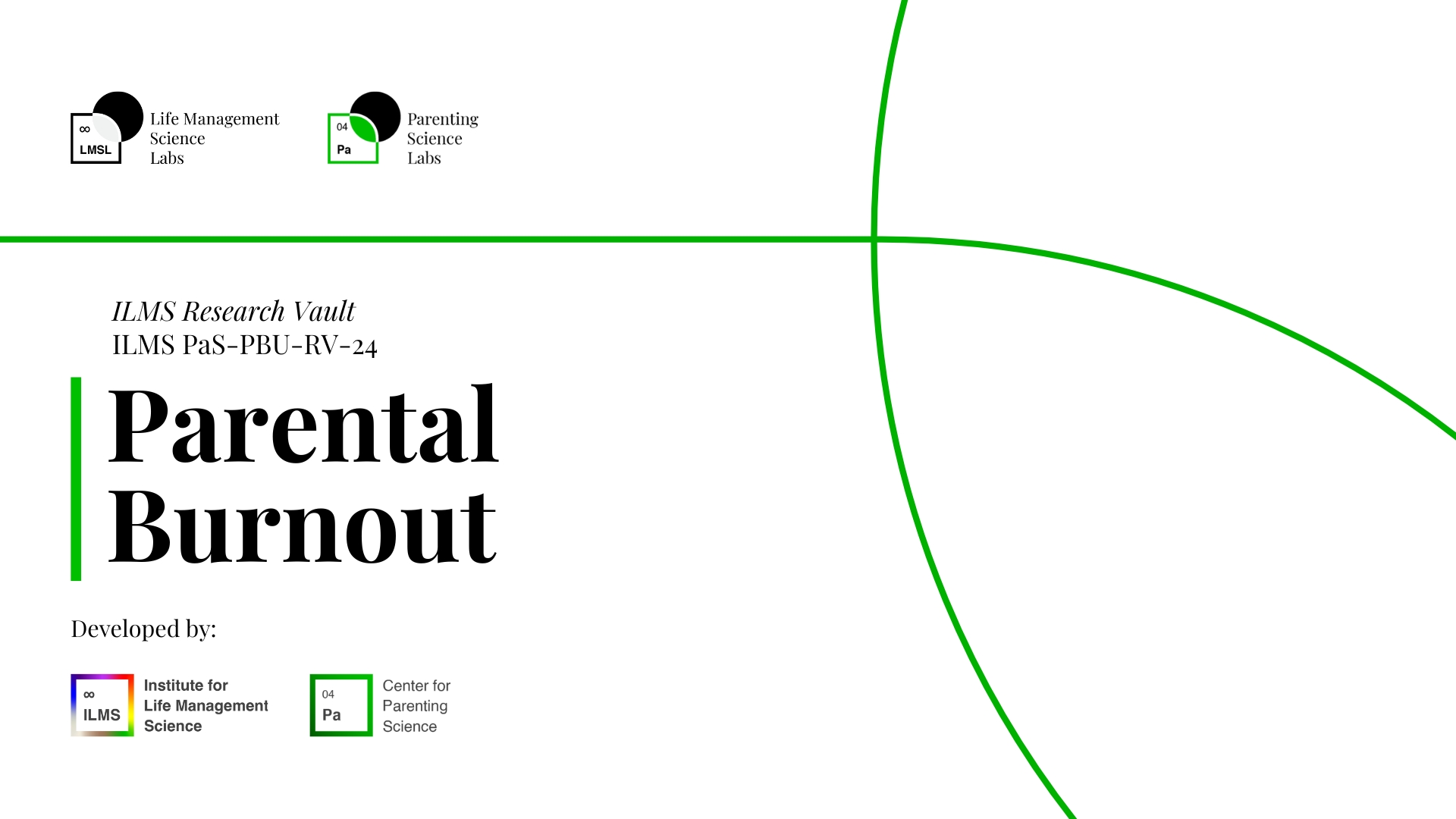 Parental Burnout ILMS Research Vault