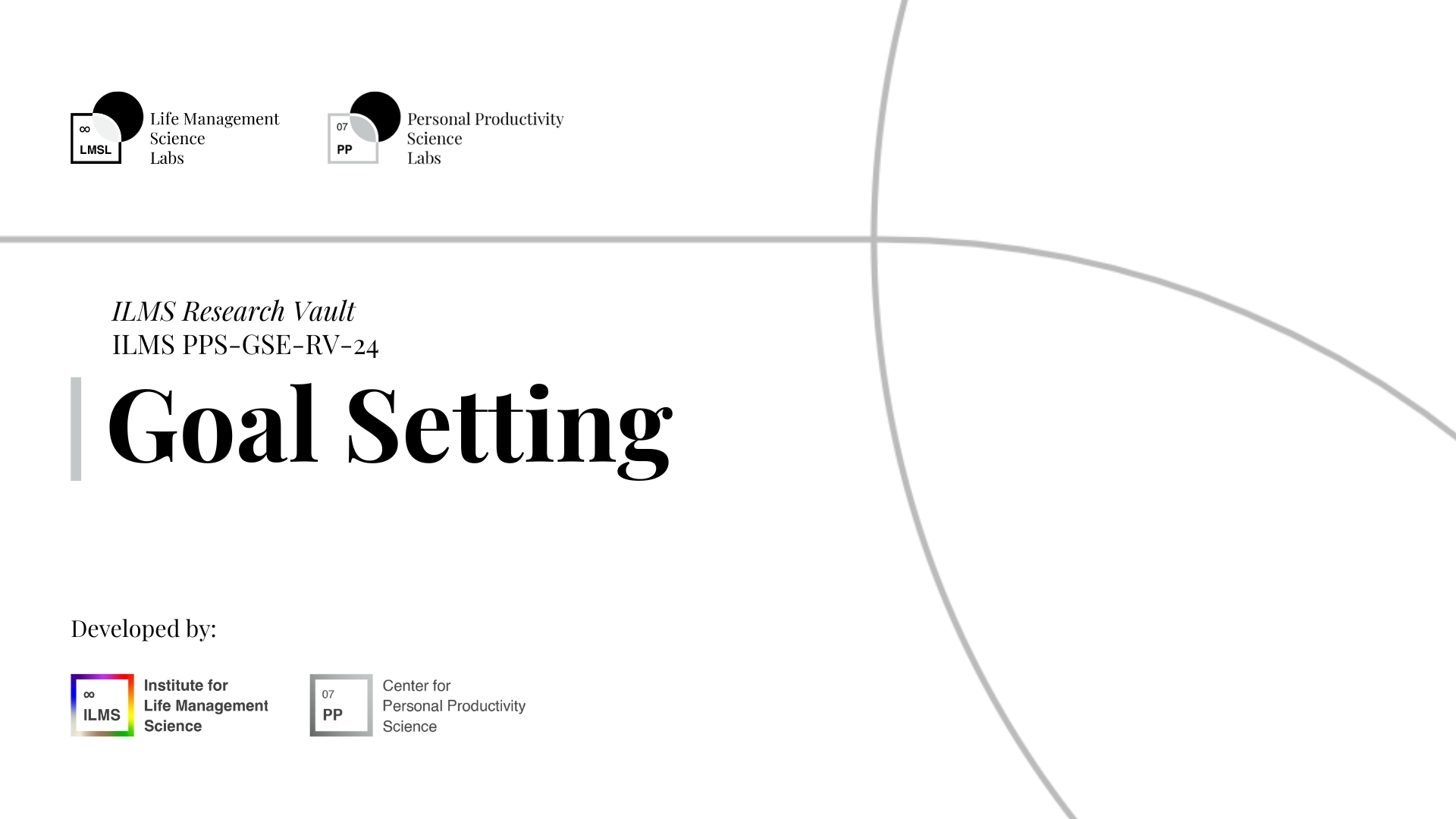 Goal-Setting ILMS Research Vault