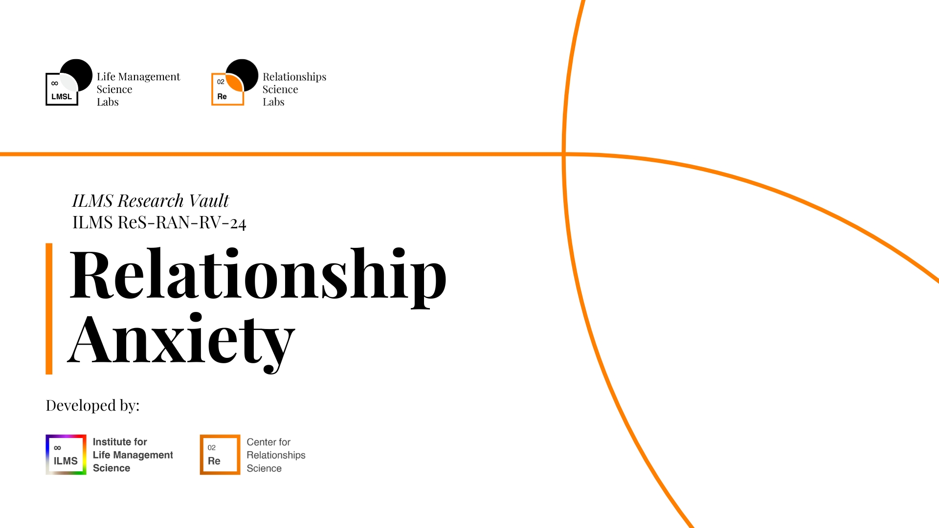 Relationship Anxiety ILMS Research Vault