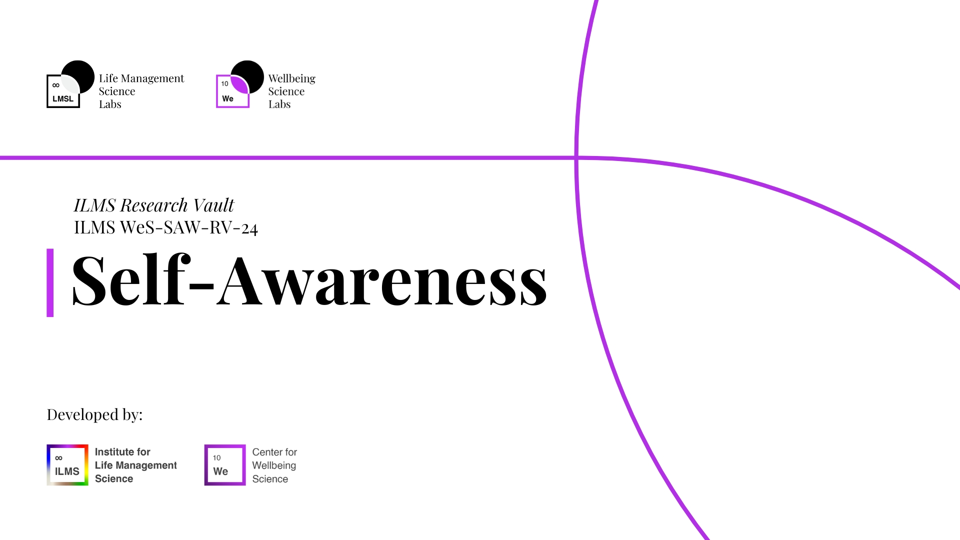 Self-Awareness ILMS Research Vault