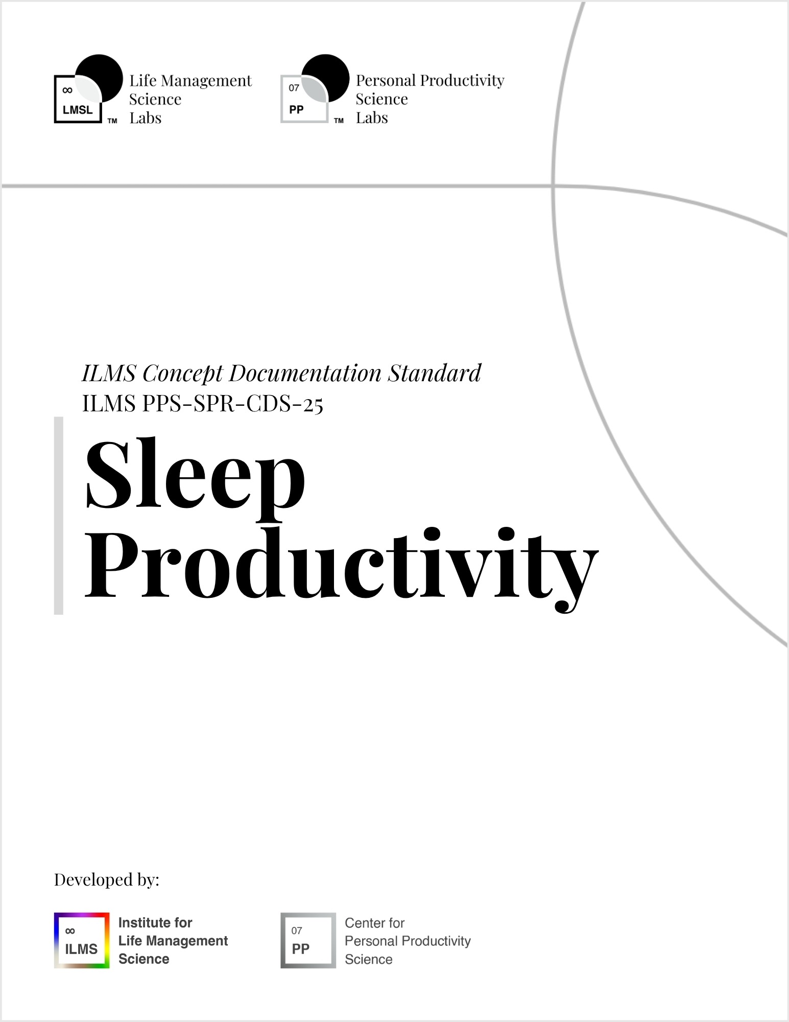 Sleep Productivity ILMS Concept Documentation Standard