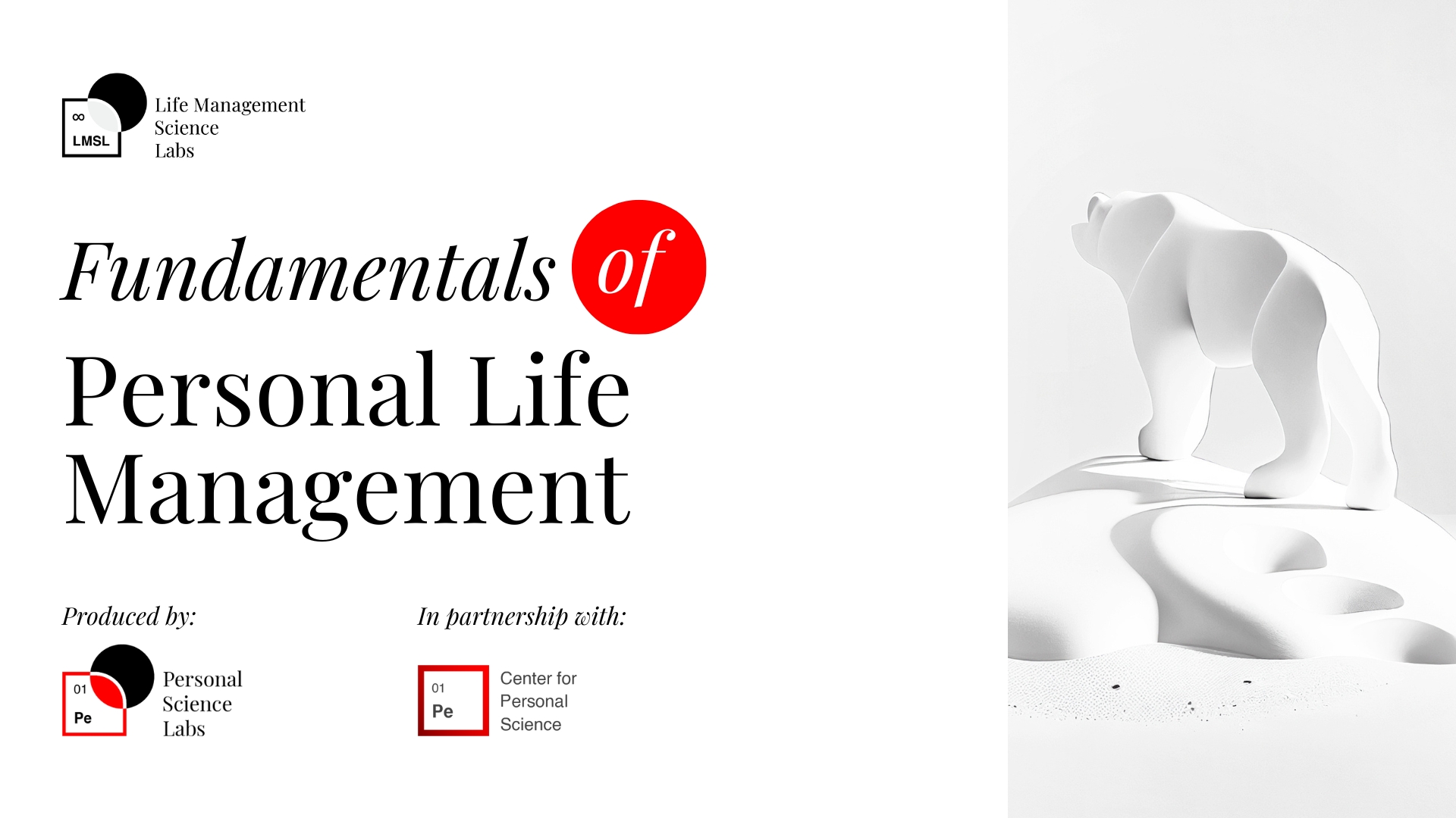 Fundamentals of Personal Life Management