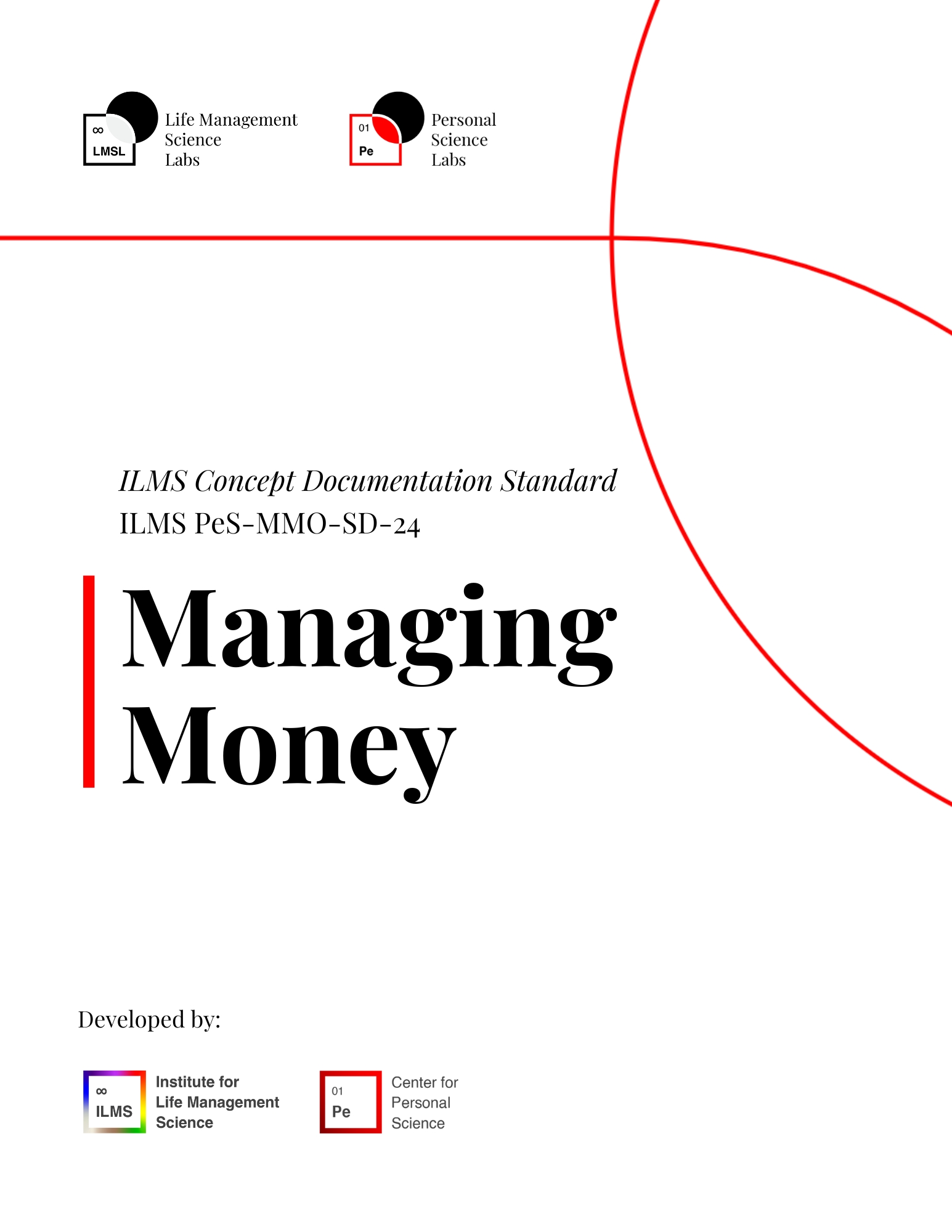Managing Money ILMS Concept Documentation Standard